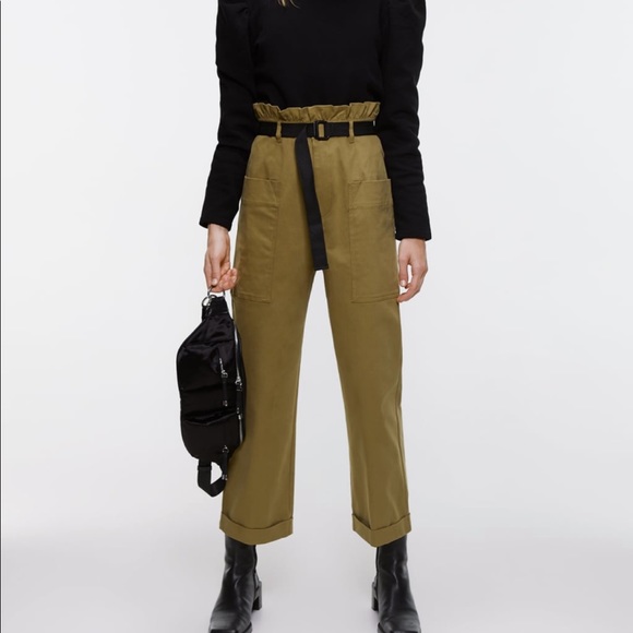 Zara belted cargo pants - Picture 1 of 2